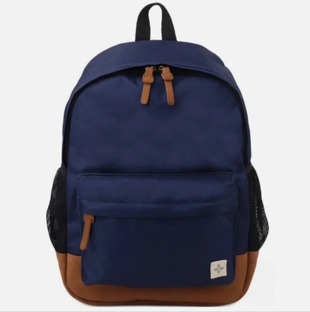 Sun + Stone Riley Solid Backpack Shoulder Bag Navy Size OS - NWT
